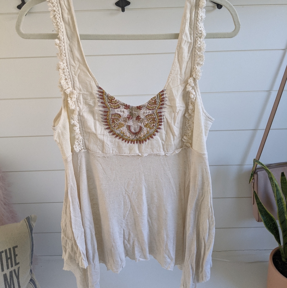 Free People Ruffle Tank